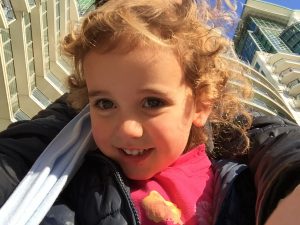 Pictured: Preschooler Vittoria “Vicky” Cerolini enjoying a sunny day. Vicky has Leber congenital amaurosis (LCA)