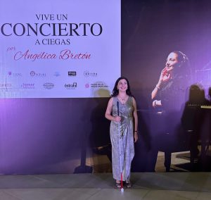 Angélica Bretón Morán at the 2024Blind Concert in Mexico
