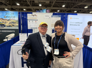 Image of Eric Hartman and Courtney Coates at the Retinal Therapeutics Innovation Summit