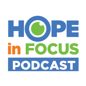 White background with the Hope in Focus podcast logo.